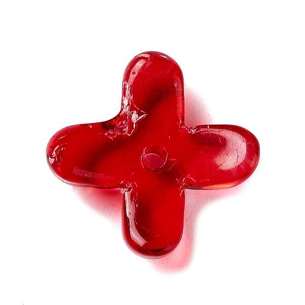 Transparent Glass Beads Caps
