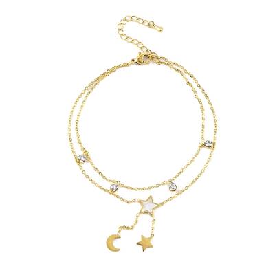 Ion Plating(IP) 304 Stainless Steel Chains Anklet