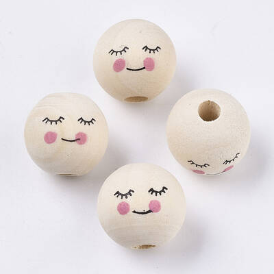 Natural Wood European Beads