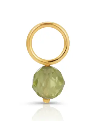 Fine August Peridot | Metal Color: Solid Gold
