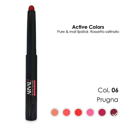 ARVAL Pure & mat lipstick n. 06 - plum satin lipstick - pencil