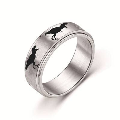 Rotating 201 Stainless Steel Anxiety Relief Rings for Women Men