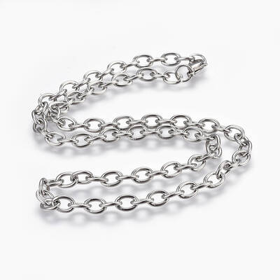 Non-Tarnish 304 Stainless Steel Cable Chains Necklaces