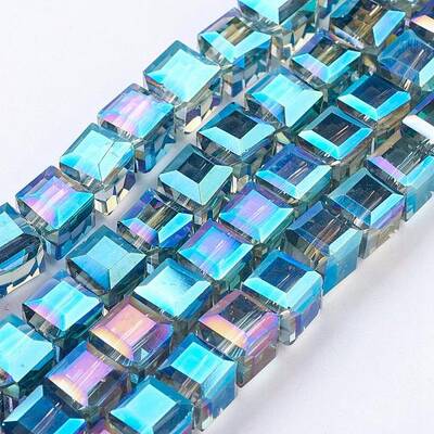 Electorplated Glass Beads
