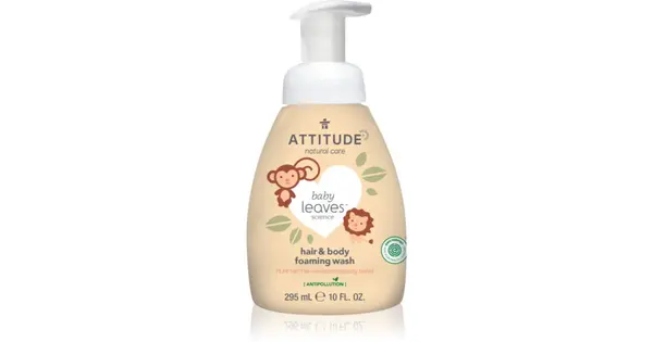 Attitude Baby Leaves Pear Nectar 2 in 1 Cleansing Foam for Children 295 ml