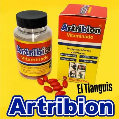 Atri Bion 30 Días RojoAntioxidant Dietary Supplement - 10 Microdoses of Vitamin B1, B2, B3, MSM, Glucosamine & Omega for Hea...