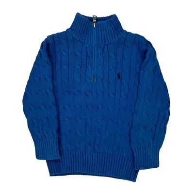 Age 2 Ralph Lauren 1/4 Zip - 2XS Blue Cotton