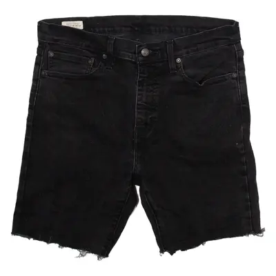 LEVI'S 510 Womens Pedal Pushers Shorts Black L W34
