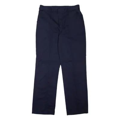 DICKIES Redhawk Workwear Mens Trousers Blue Regular Straight W34 L32