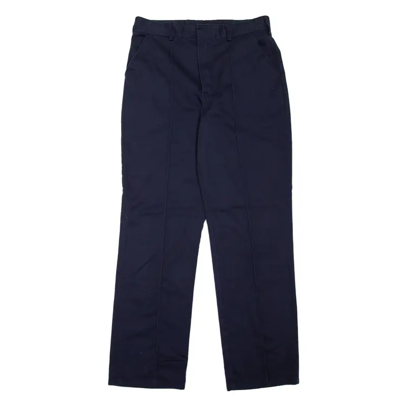 DICKIES Redhawk Workwear Mens Trousers Blue Regular Straight W34 L32