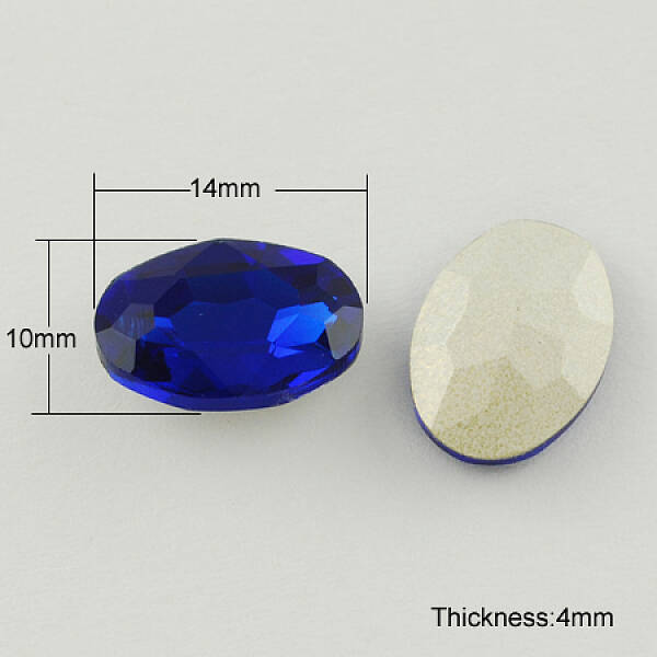 Glass Pointed Back Rhinestone