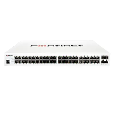 Fortinet FS-148E-POE | FortiSwitch 100 Series 24 x Ports 1000Base-T PoE + 4 x Ports Gigabit SFP + 24 x Ports 1000Base-T 1U Ra...