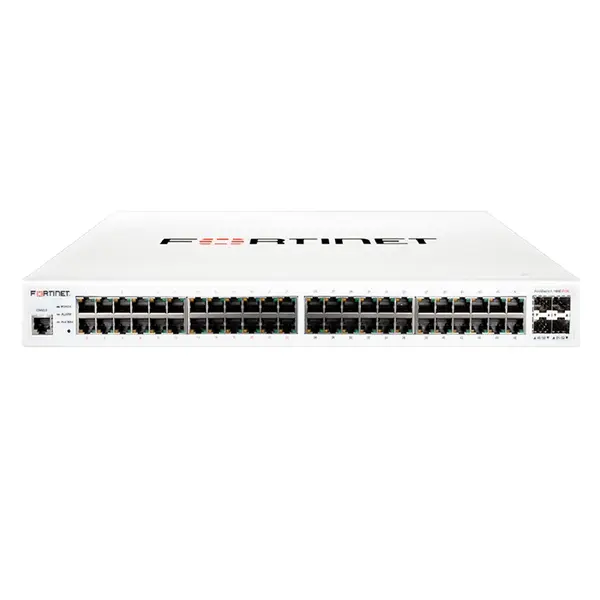 Fortinet FS-148E-POE | FortiSwitch 100 Series 24 x Ports 1000Base-T PoE + 4 x Ports Gigabit SFP + 24 x Ports 1000Base-T 1U Ra...