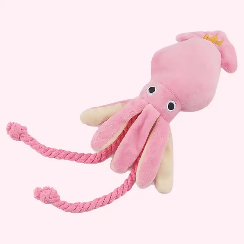Pet Octopus Toys, Interactive Plush Teething Toy, Stuffed Animal Pet Plushies for Small Medium Large Dogs, Resistant Dog Chew...