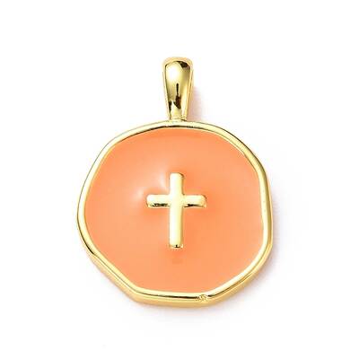 Brass Enamel Pendants