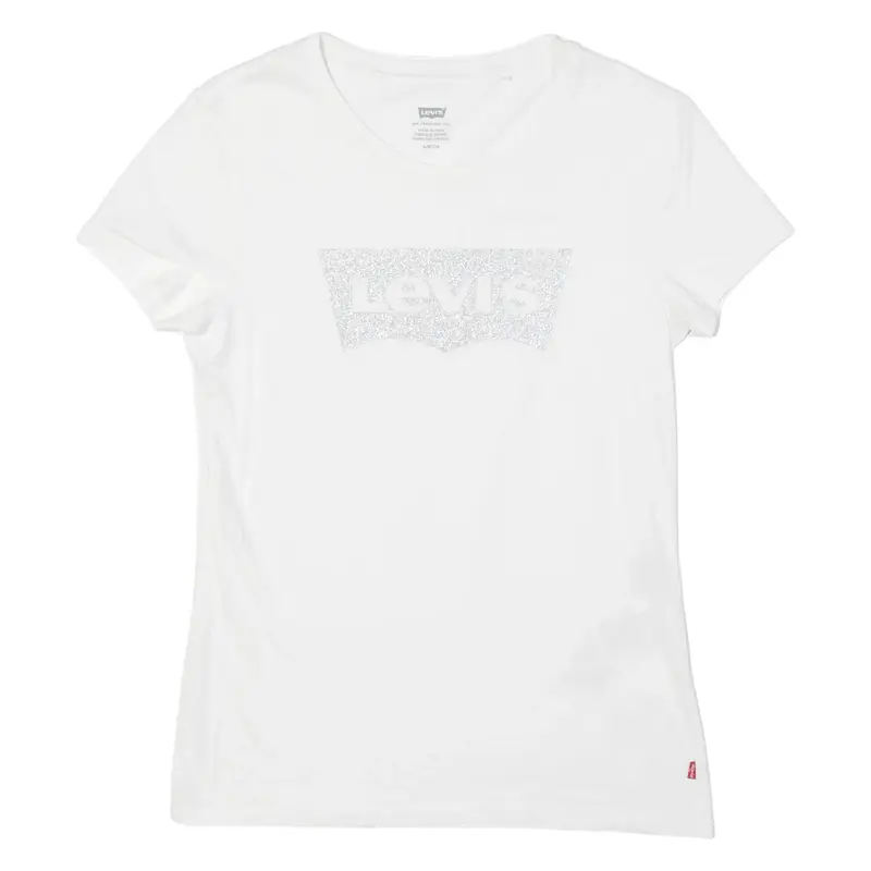 LEVI'S Glitter Womens T-Shirt White S