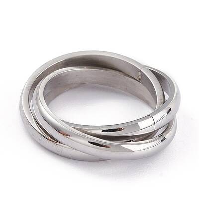 Tarnish Resistant Unisex 304 Stainless Steel Finger Rings