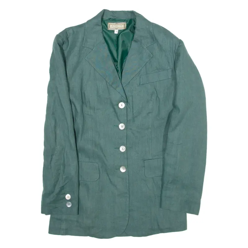 AUTHENTIC DESIGNS Womens Blazer Coat Green XS