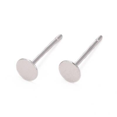 Anti-Tarnish Rhodium Plated 925 Sterling Silver Ear Stud Findings