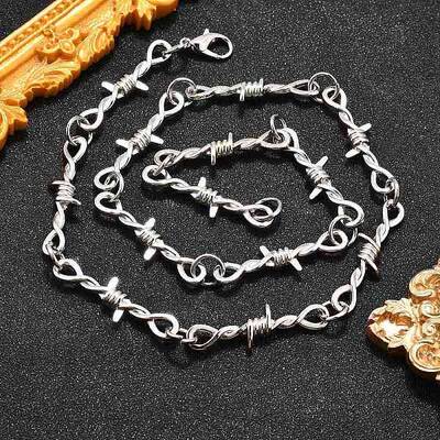 Alloy Barb Wire Necklaces