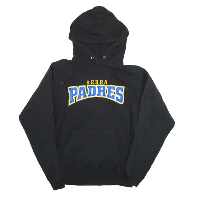 HANES Serra Padres Hoodie Black Pullover Mens M