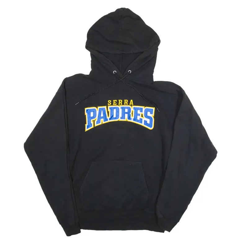 HANES Serra Padres Hoodie Black Pullover Mens M