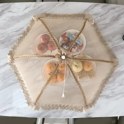Lace Foldable Vegetable Cover Food Dust Mesh | Color: Style628