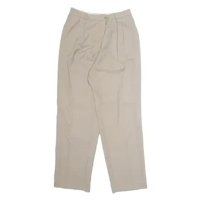 TREVIRA Workwear Womens Trousers Beige Loose Straight W28 L28