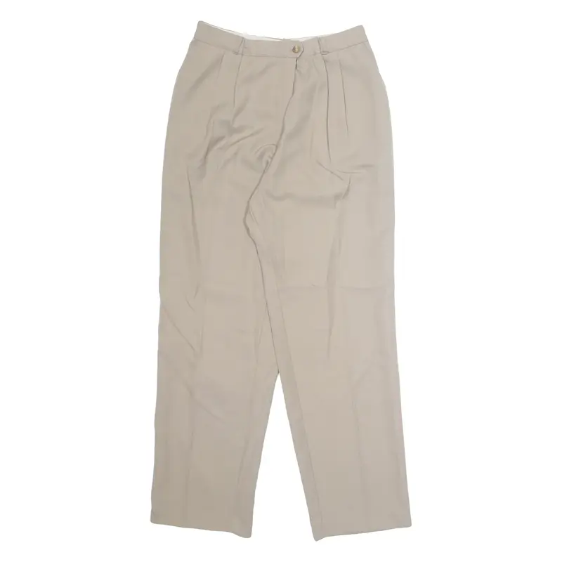 TREVIRA Workwear Womens Trousers Beige Loose Straight W28 L28