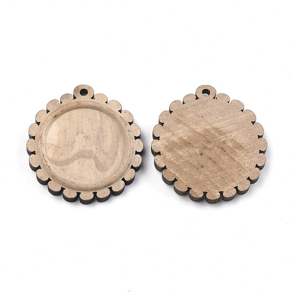 Wooden Pendant Cabochon Settings