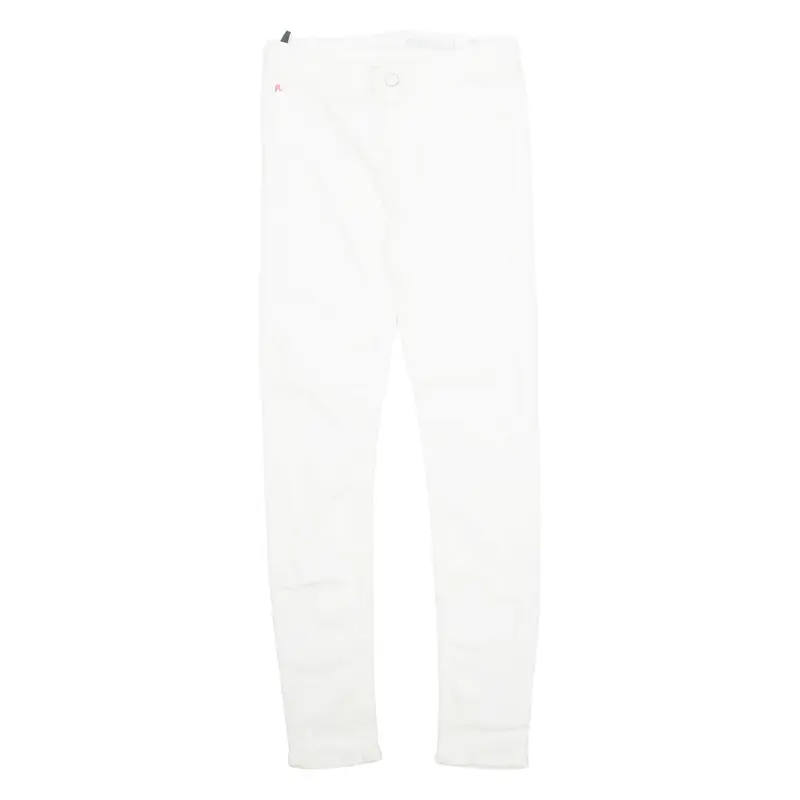 REPLAY Womens Trousers White Regular Skinny W26 L27