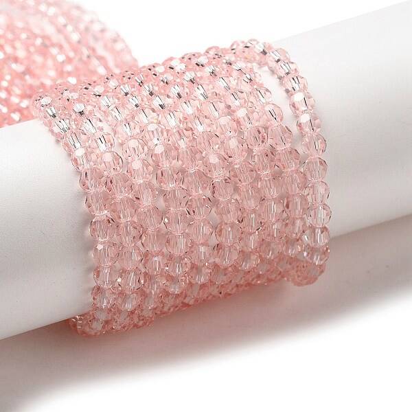 Transparent Glass Beads Strands