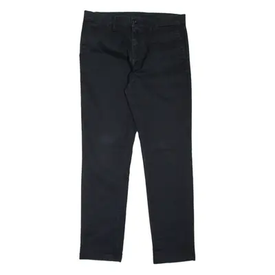 CARHARTT Sid Pant Mens Trousers Black Slim Tapered W33 L32