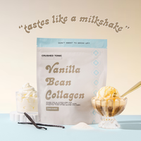 Vanilla Bean Collagen Creamer - Hydrolyzed Halal & Kosher Collagen - for Glowing Skin, Hair & Health - Gluten Free GMO Free S...