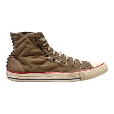 CONVERSE High Top Trainers Green Canvas Girls UK 10.5