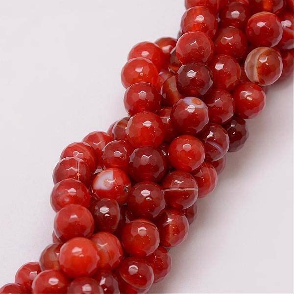 Natural Striped Agate/Banded Agate Bead Strands