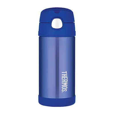 Thermos FUNtainer Baby thermos with straw - blue 355 ml