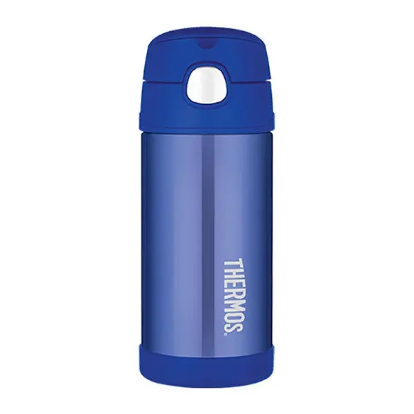 Thermos FUNtainer Baby thermos with straw - blue 355 ml
