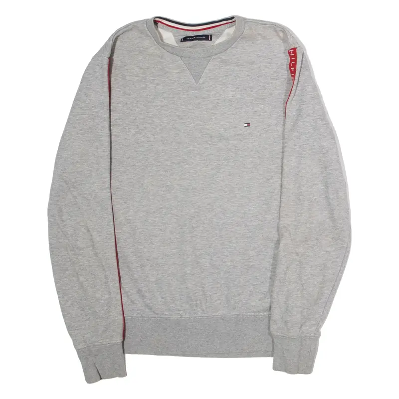 TOMMY HILFIGER Mens Sweatshirt Grey Crew Neck M