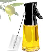 Olive Oil Sprayer 180ml for Cooking with Brush Oil Sprayer for Air Fryer, BBQ, Salad, Baking & Grilling - Dispensers, Utensil...