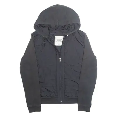 ABERCROMBIE & FITCH Womens Jacket Black Hooded M