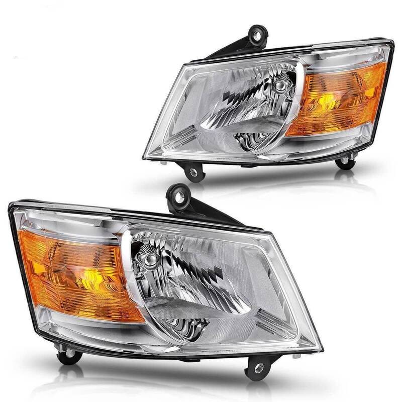 YITAMOTOR® Headlights Assembly Compatible with 2008-2010 Dodge Grand Caravan Headlamp Replacement Pair Driver and Passenger ...
