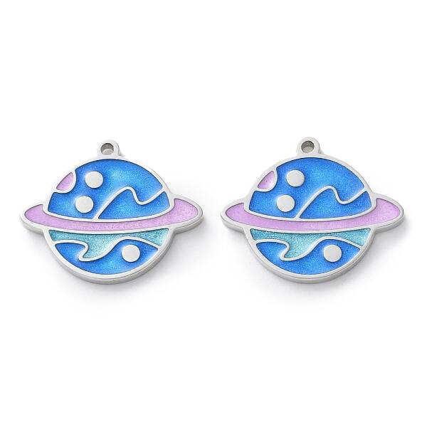 304 Stainless Steel Enamel Pendants