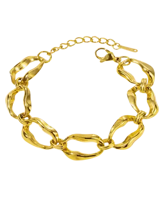 18K Gold Link Chain Bracelet