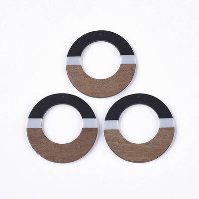 Resin & Walnut Wood Pendants