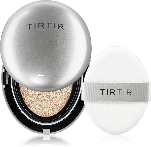 TIRTIR Mask Fit Aura Cushion Illuminating Moisturizing Sponge Foundation Color 13N Fair Ivory 18 g