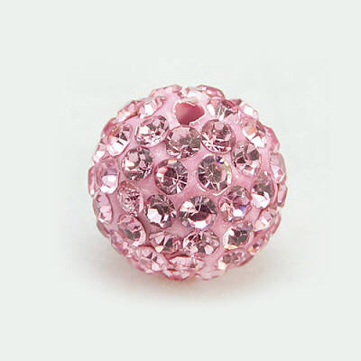 Polymer Clay Rhinestone Beads