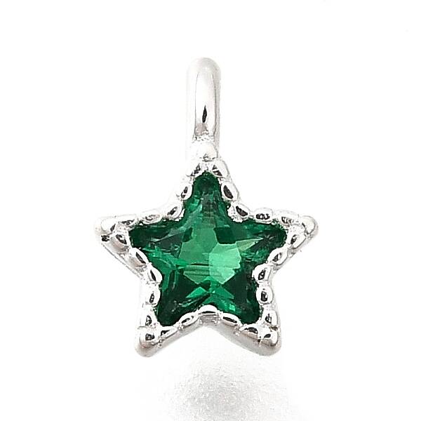 925 Sterling Silver Cubic Zirconia Charms