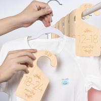 Hanger Accessories - Wooden Baby Wardrobe Hanging Dividers Set, 1 Set Cute Double-sided Baby Clothes Hanger Dividers, Baby Cl...
