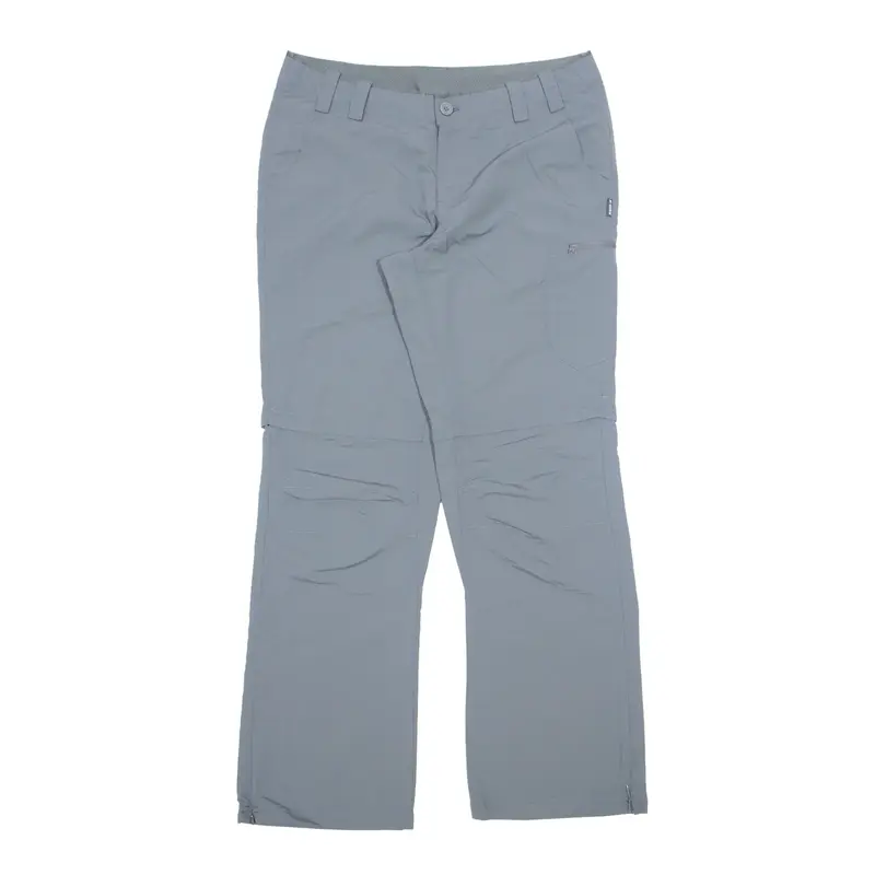 K-WAY Trousers Grey Regular Straight Womens W34 L32
